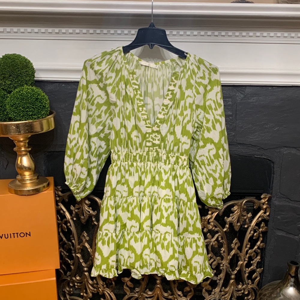 🌻Charina Sarte Green and White Women's Dress🌻
